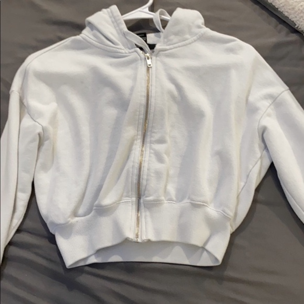 Cropped white forever 21 jacket
